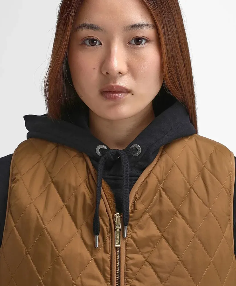 Quilting Fur Reversible Liner Vest