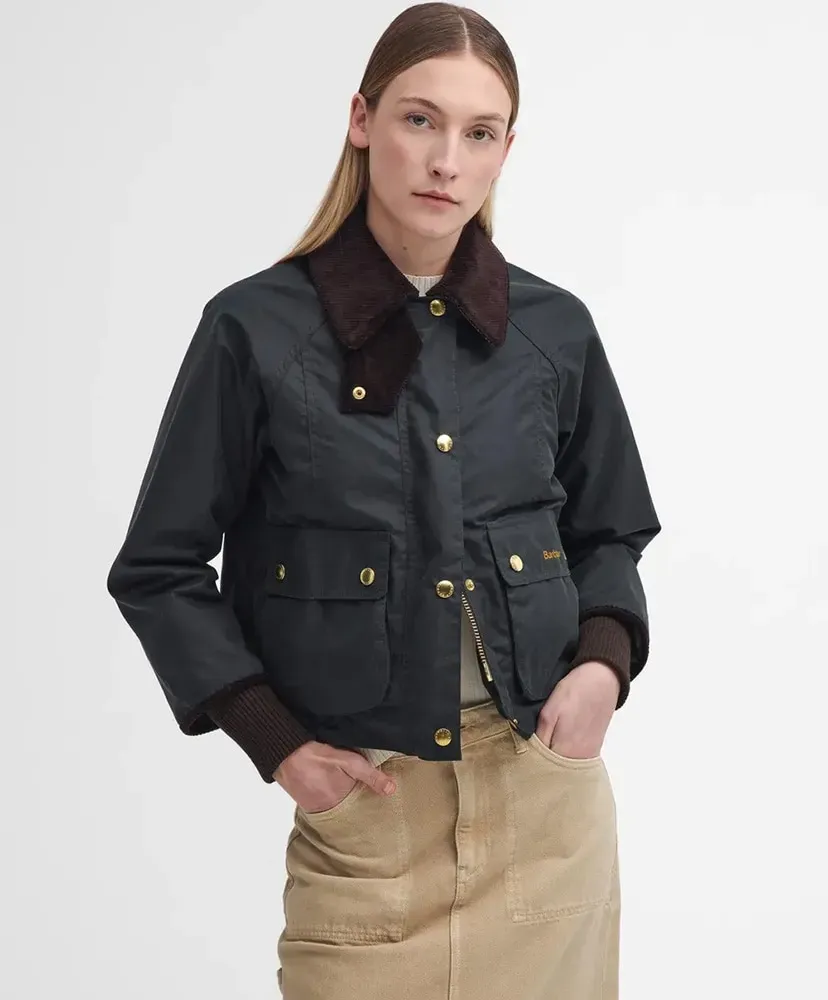 Cropped Beadnell Waxed Jacket