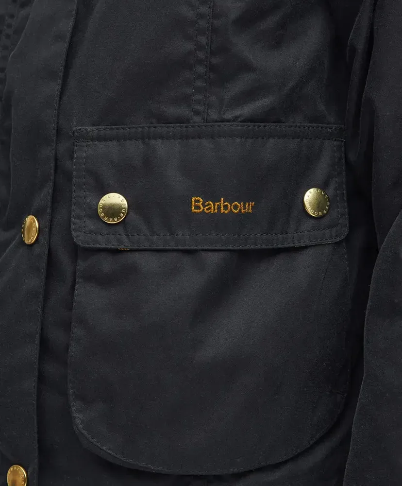 Cropped Beadnell Waxed Jacket