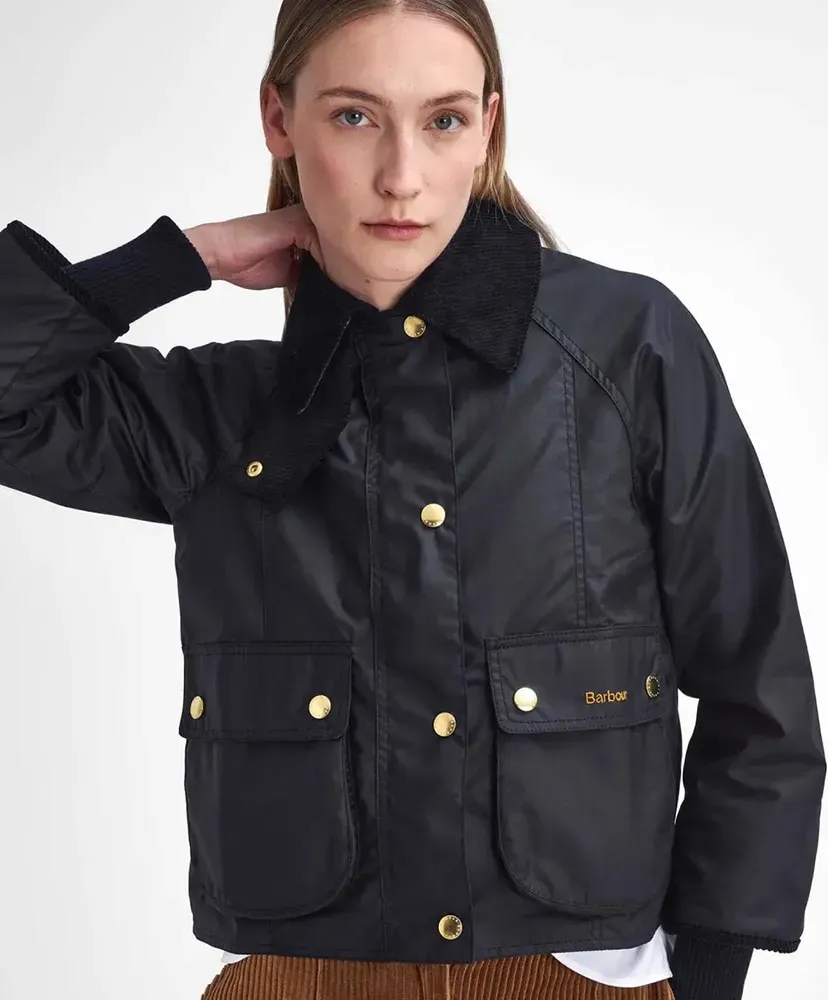 Cropped Beadnell Waxed Jacket