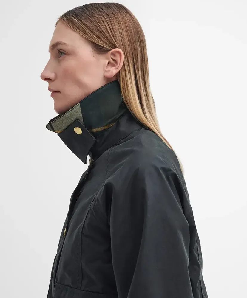 Cropped Beadnell Waxed Jacket