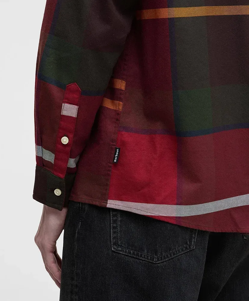 Renford Oversized Long-Sleeved Tartan Shirt