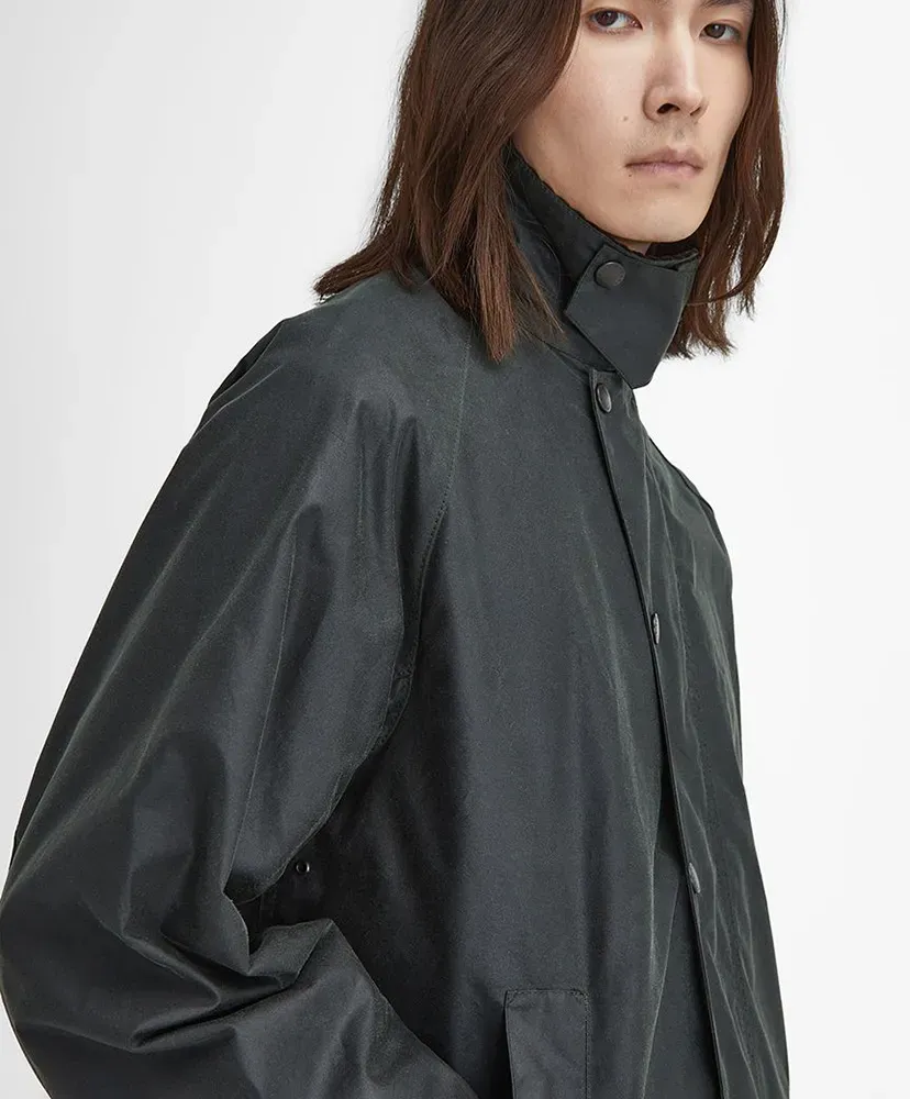Exmoor Wax Cotton Middle Length Coat