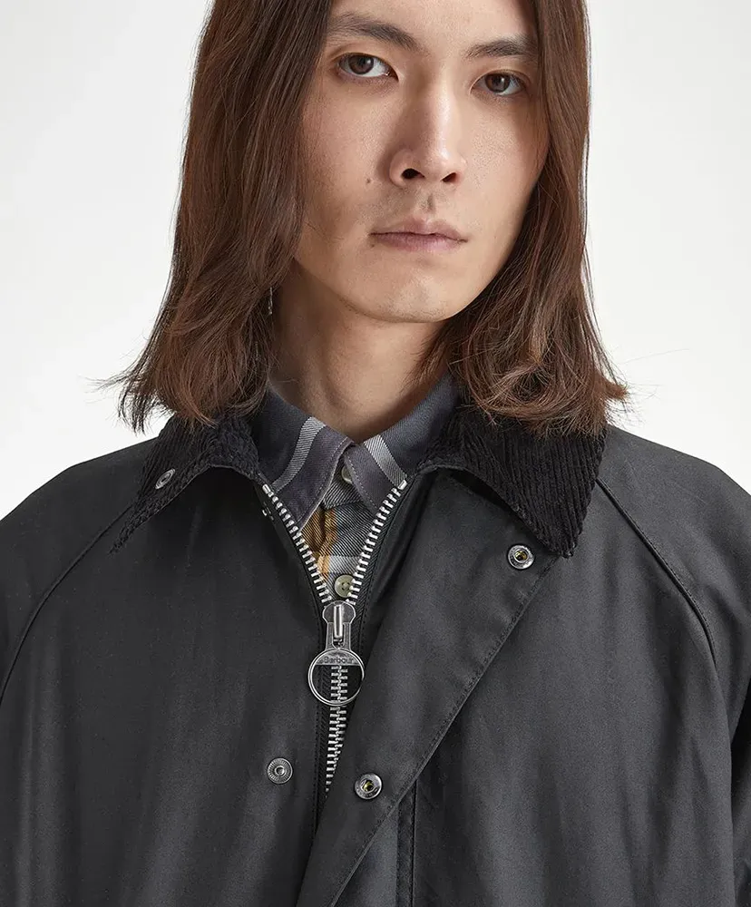 Exmoor Wax Cotton Middle Length Coat