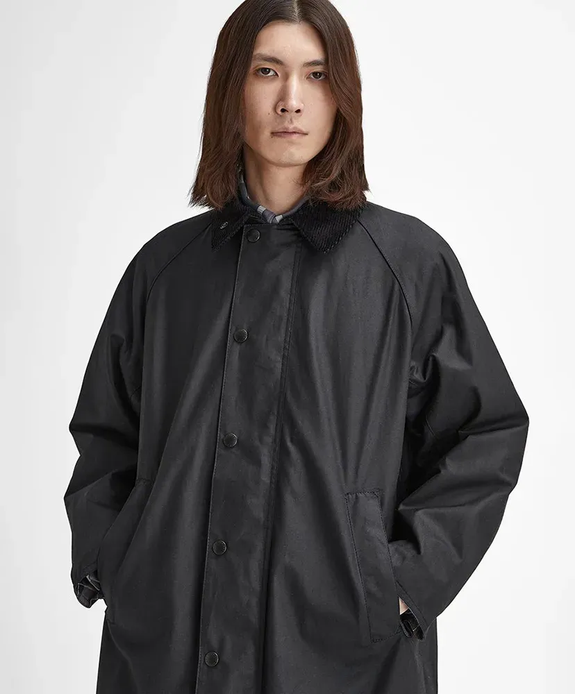 Exmoor Wax Cotton Middle Length Coat