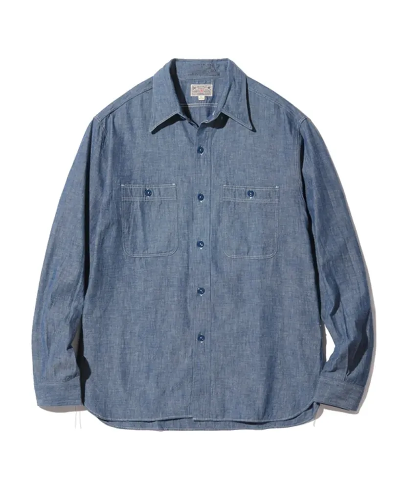 Lot No. Br25995 / Blue Chambray Work Shirt