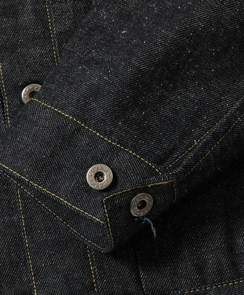 Recycled Waste Suvin Cotton Yarn 11.5Oz. Denim Blouse Wwⅱ Model