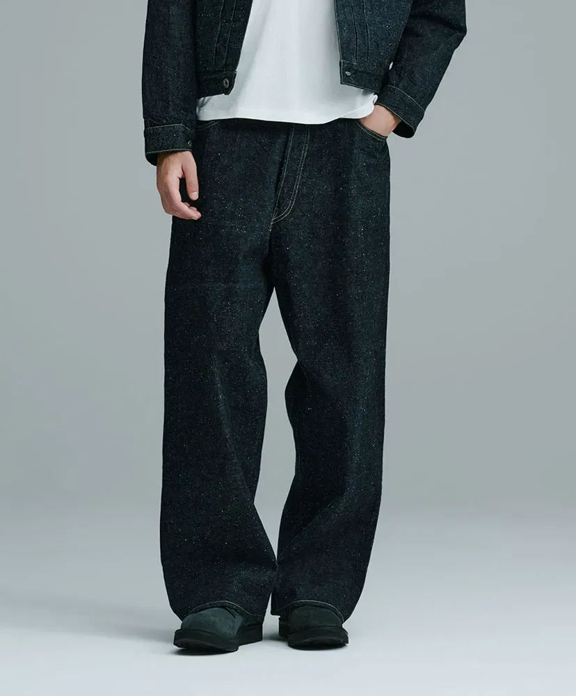 Recycled Waste Suvin Cotton Yarn 11.5Oz. Denim 5Pocket Wide Pants Wwⅱ Model