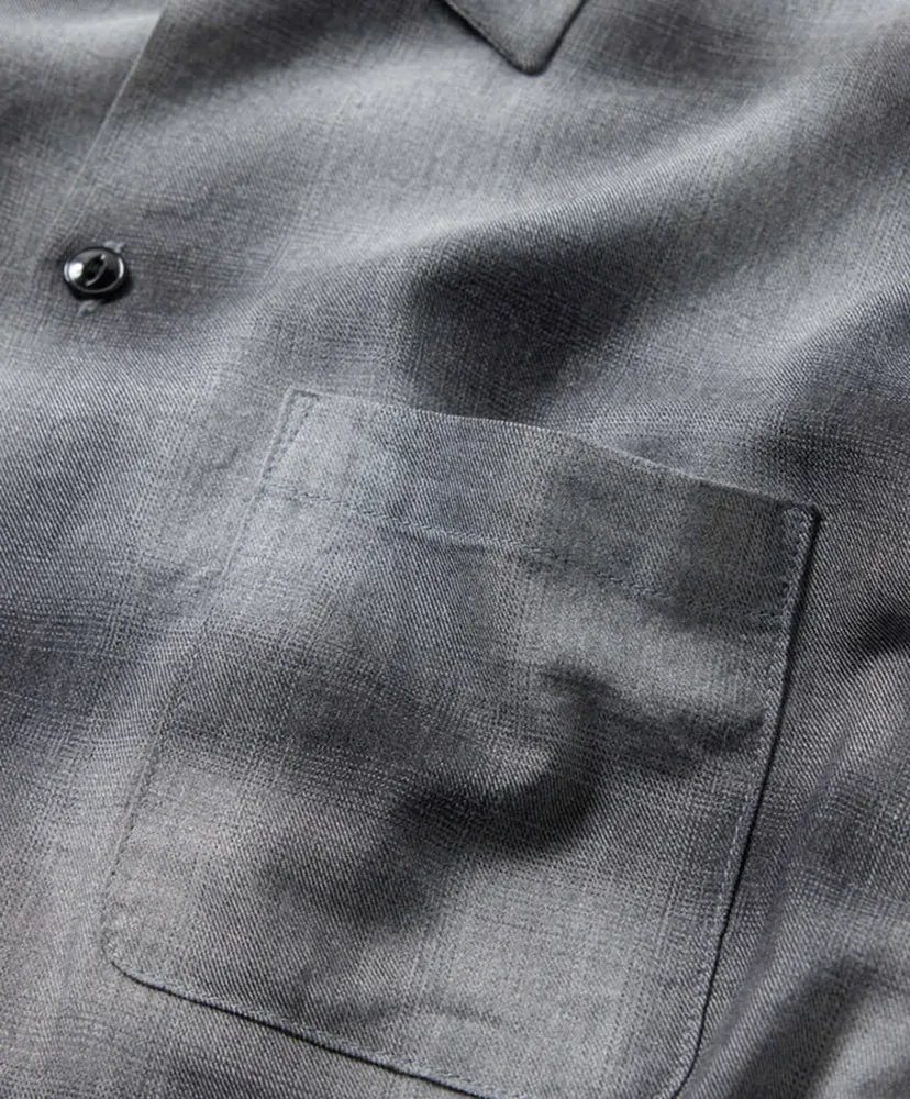 Cotton×Silk Nel Check Open Shirt