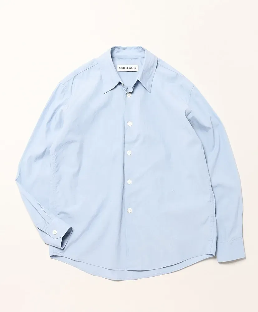 Beyond Shirt - Powder Blue Liquid Poplin