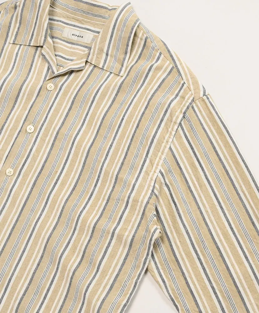 Natural Dyeing Handspun Open Collar Shirts