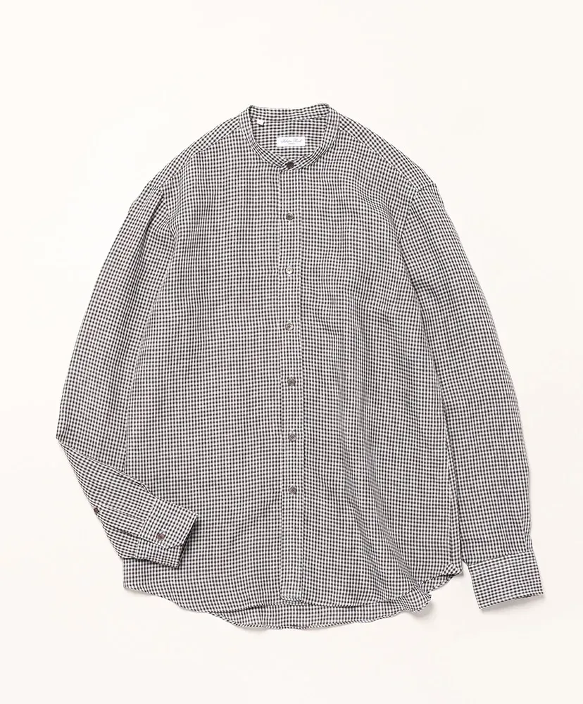 Sby266 Stand Collor Check Shirt