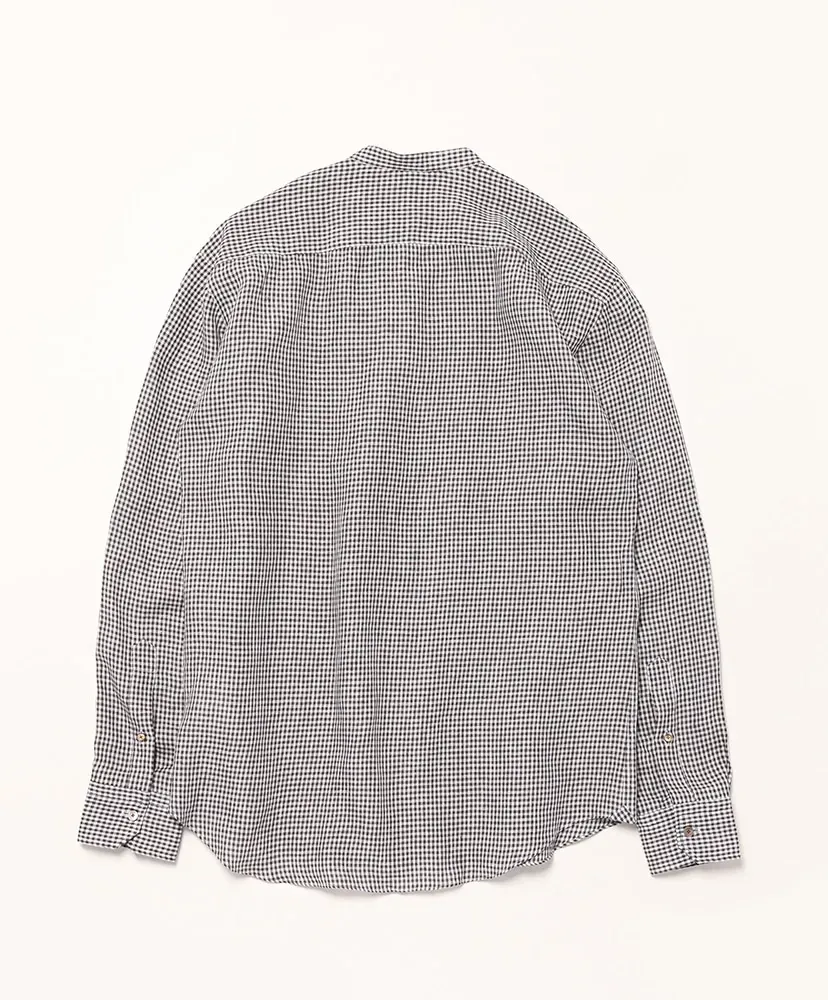 Sby266 Stand Collor Check Shirt