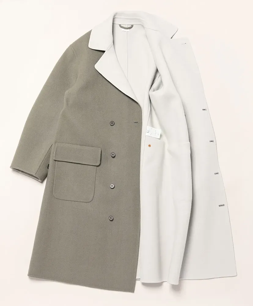 Semi Double Breasted Overcoat