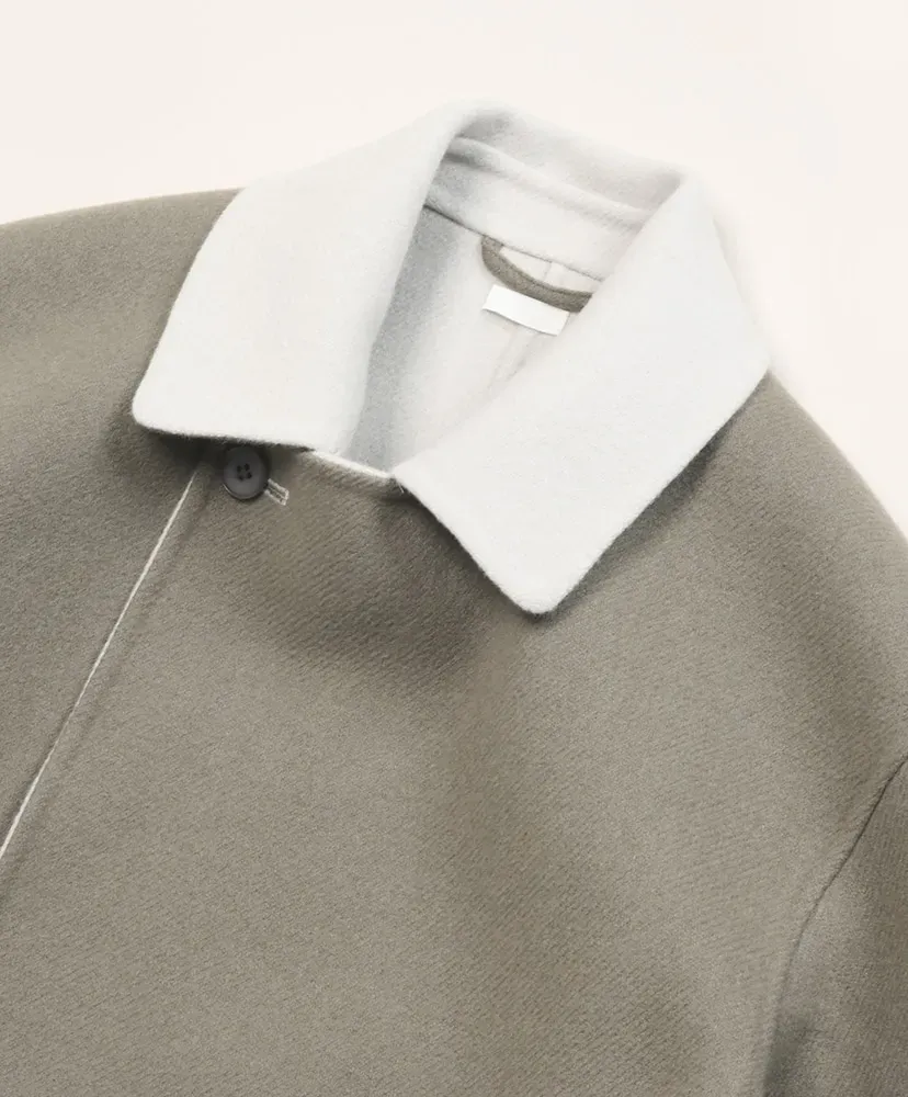 Semi Double Breasted Overcoat