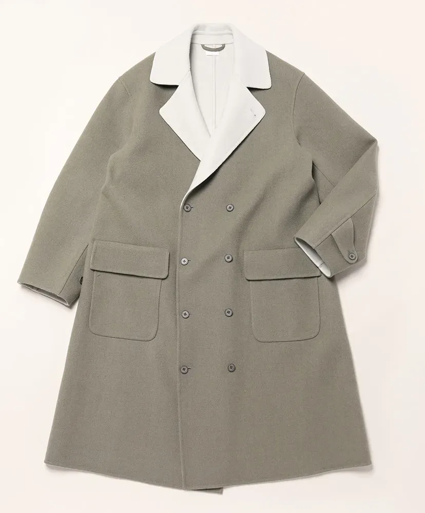 Semi Double Breasted Overcoat