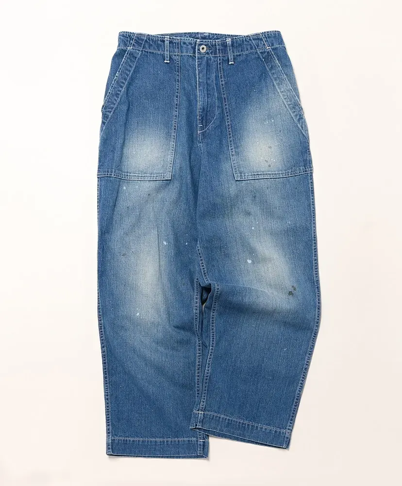 Denim Fatigue Pants