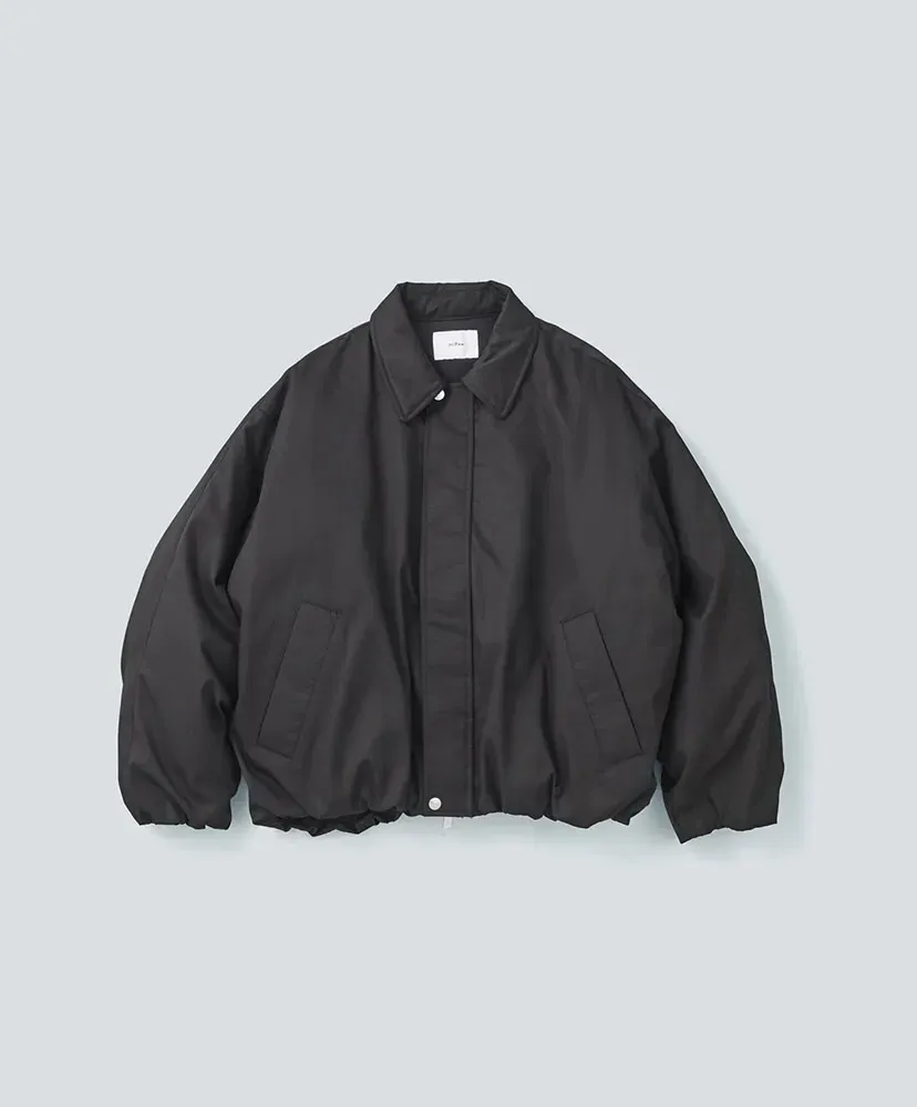 Wide Square Zip Up Down Jacket
