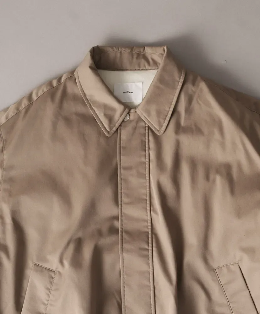 Wide Square Zip Up Down Jacket