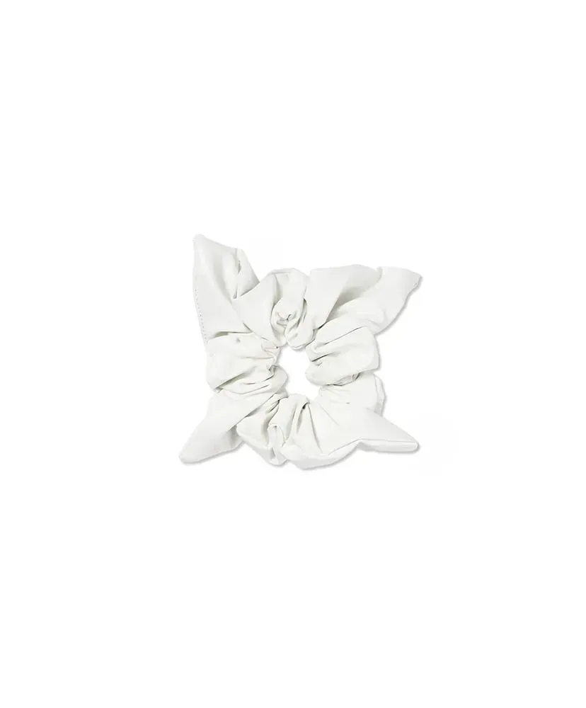 Faux Leather Square Scrunchie - Small