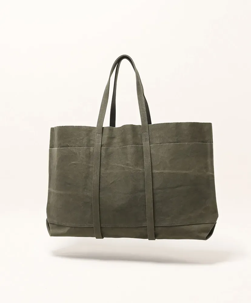 Washed Canvas 6Pockets Tote
