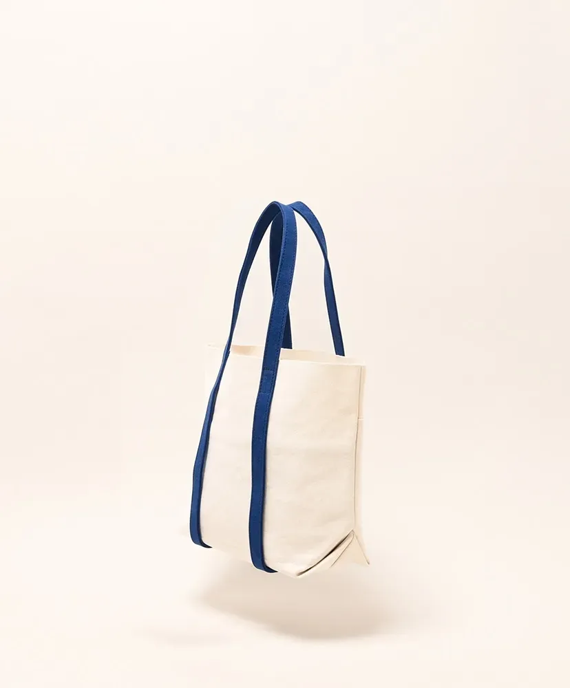 Washed Canvas 6Pockets Tote - 2Tone