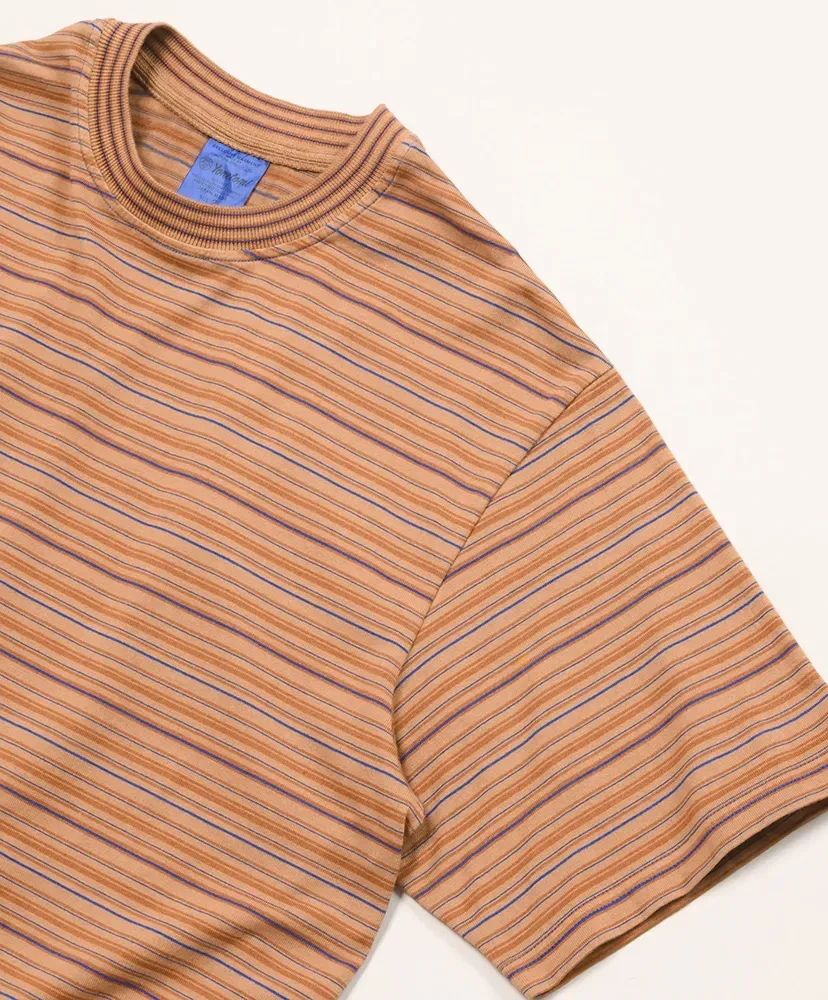 Garment Dyed Random Border T-Shirt