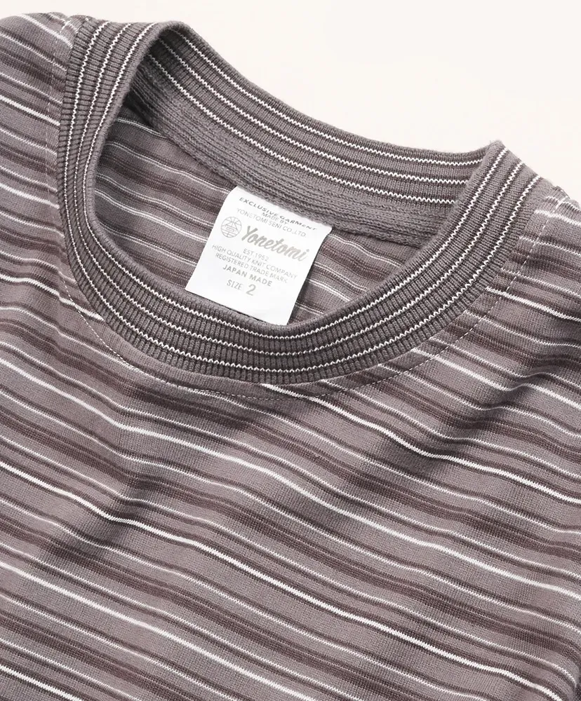 Garment Dyed Random Border T-Shirt
