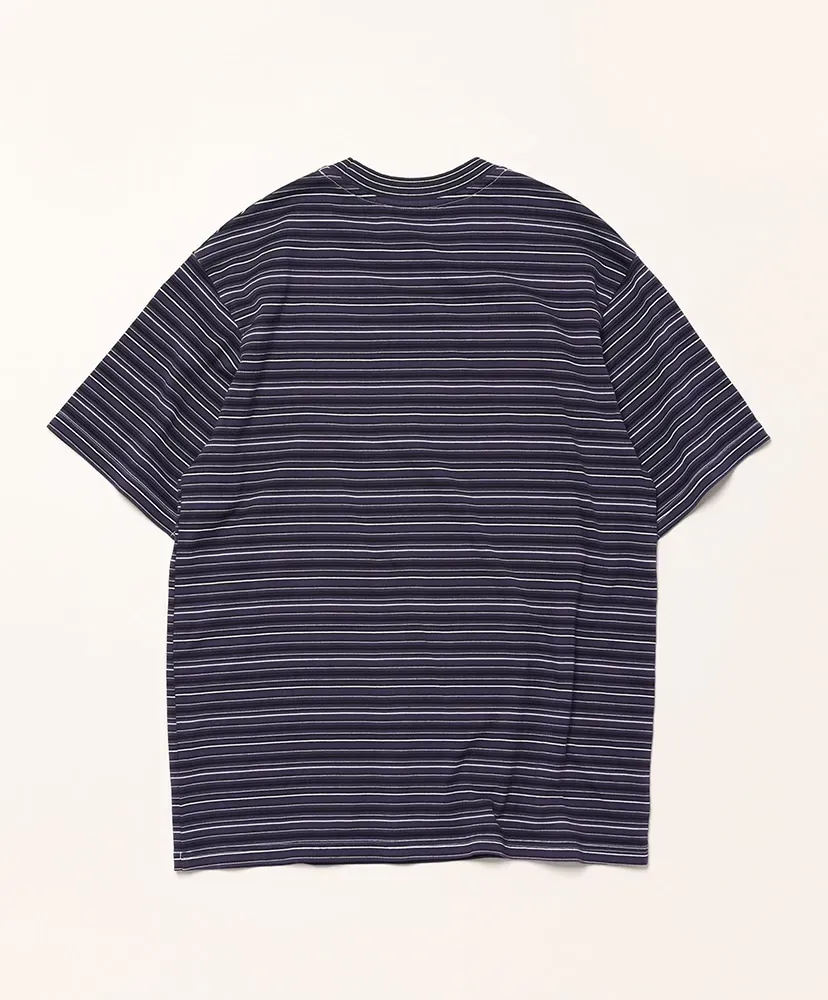 Garment Dyed Random Border T-Shirt