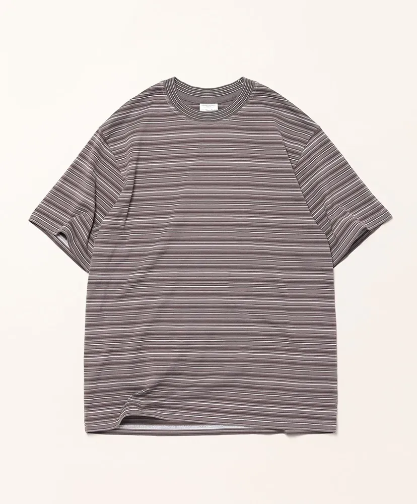 Garment Dyed Random Border T-Shirt