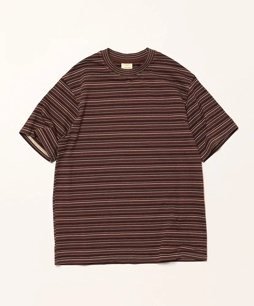 Garment Dyed Random Border T-Shirt
