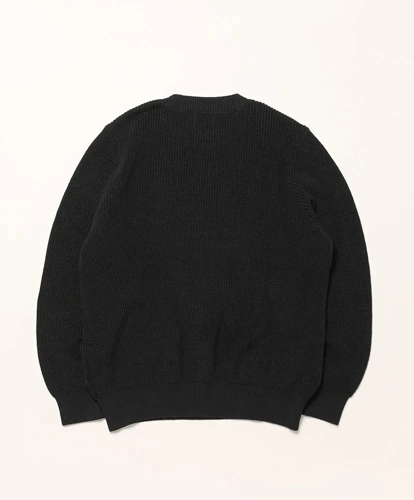 High Twist Cotton Rib Knit Pullover
