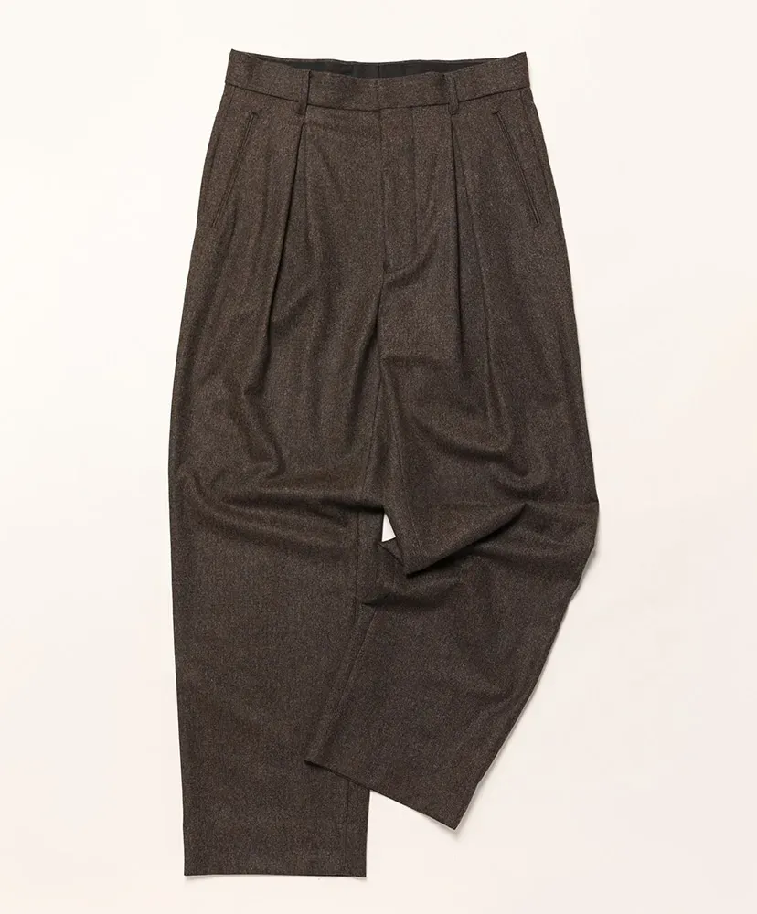 Cktr-027 Inverted Pleats Trouser - Wool