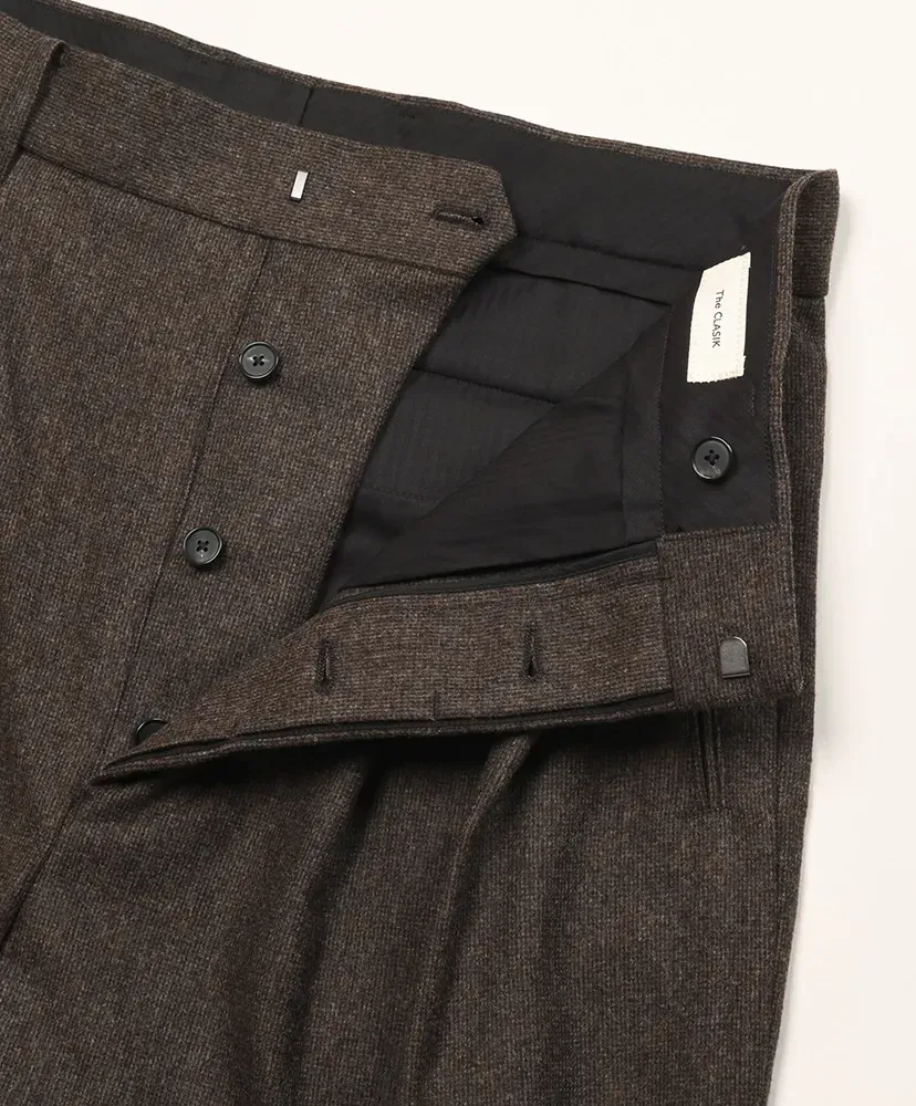 Cktr-027 Inverted Pleats Trouser - Wool