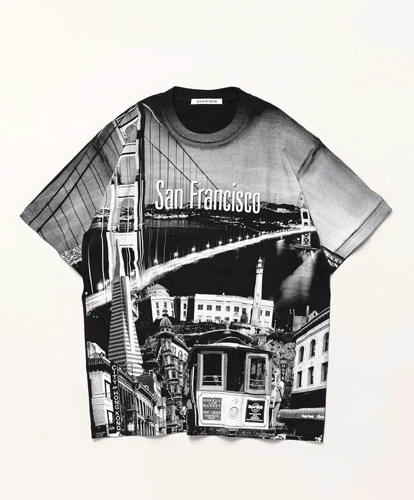 Printed Souvenir Tee - San Francisco Collage -