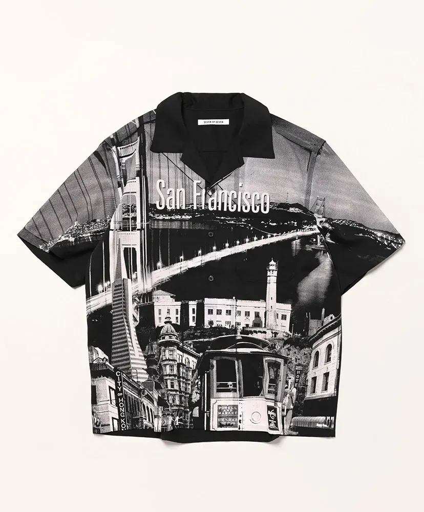 Printed Souvenir Shirts S/S - San Francisco Collage -
