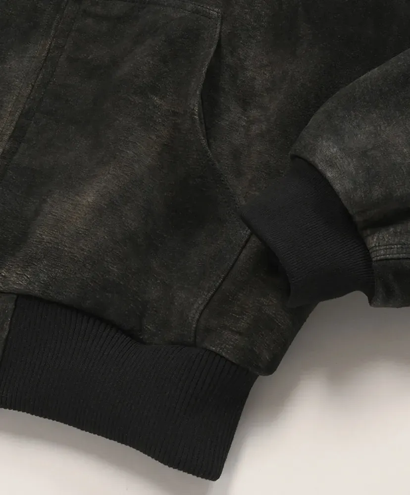 Leather Active Jacket - Goat Suede Antique Finish