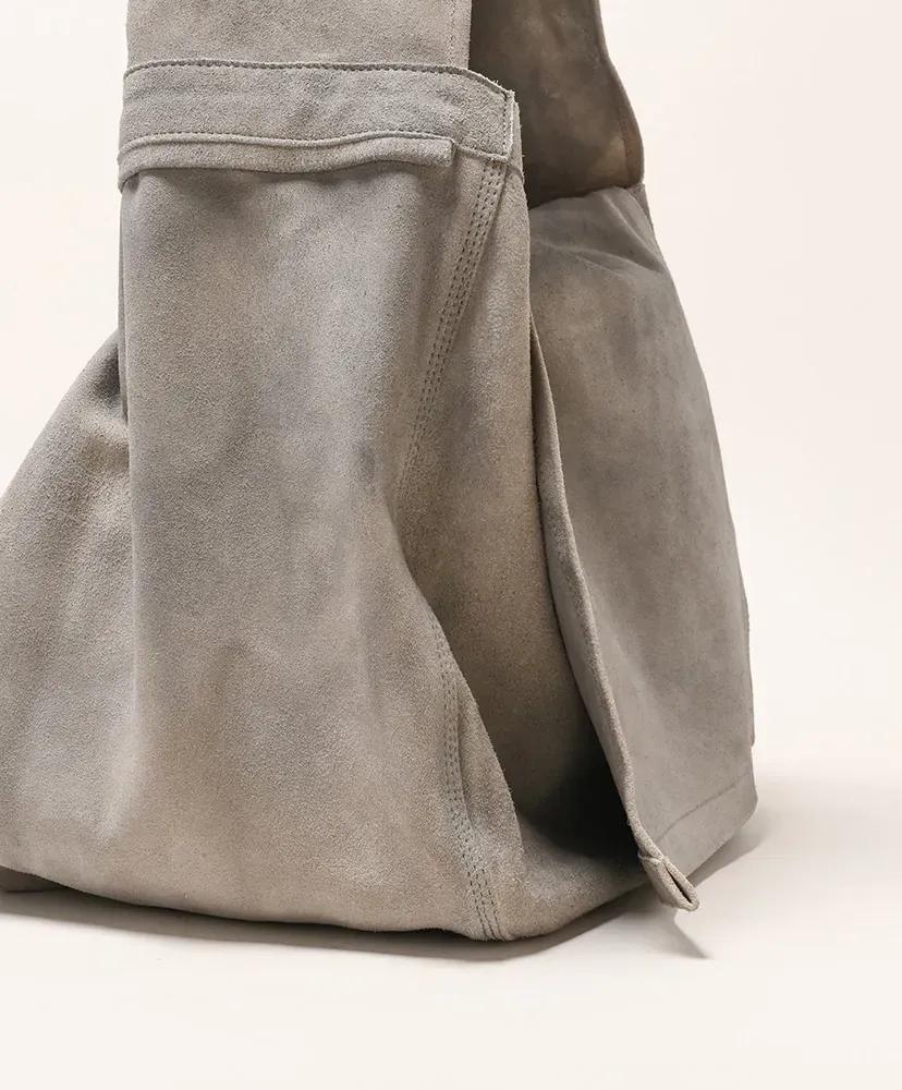 Leather Shoulder Bag - Cow Split Leather