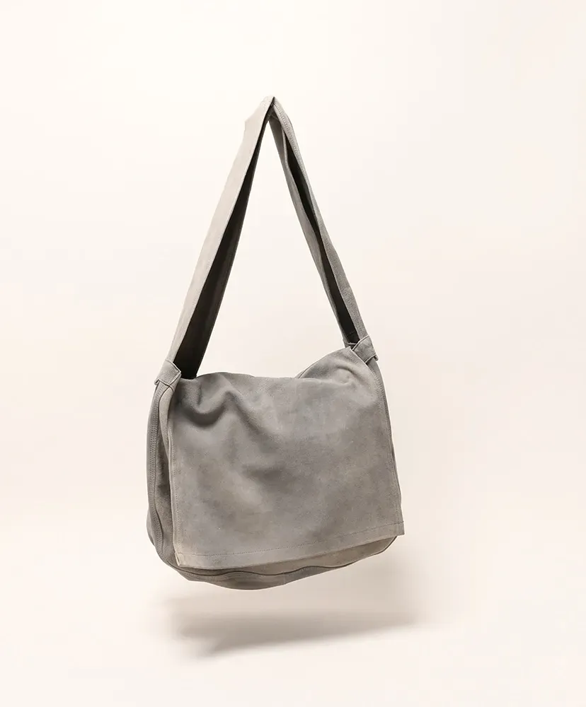 Leather Shoulder Bag - Cow Split Leather