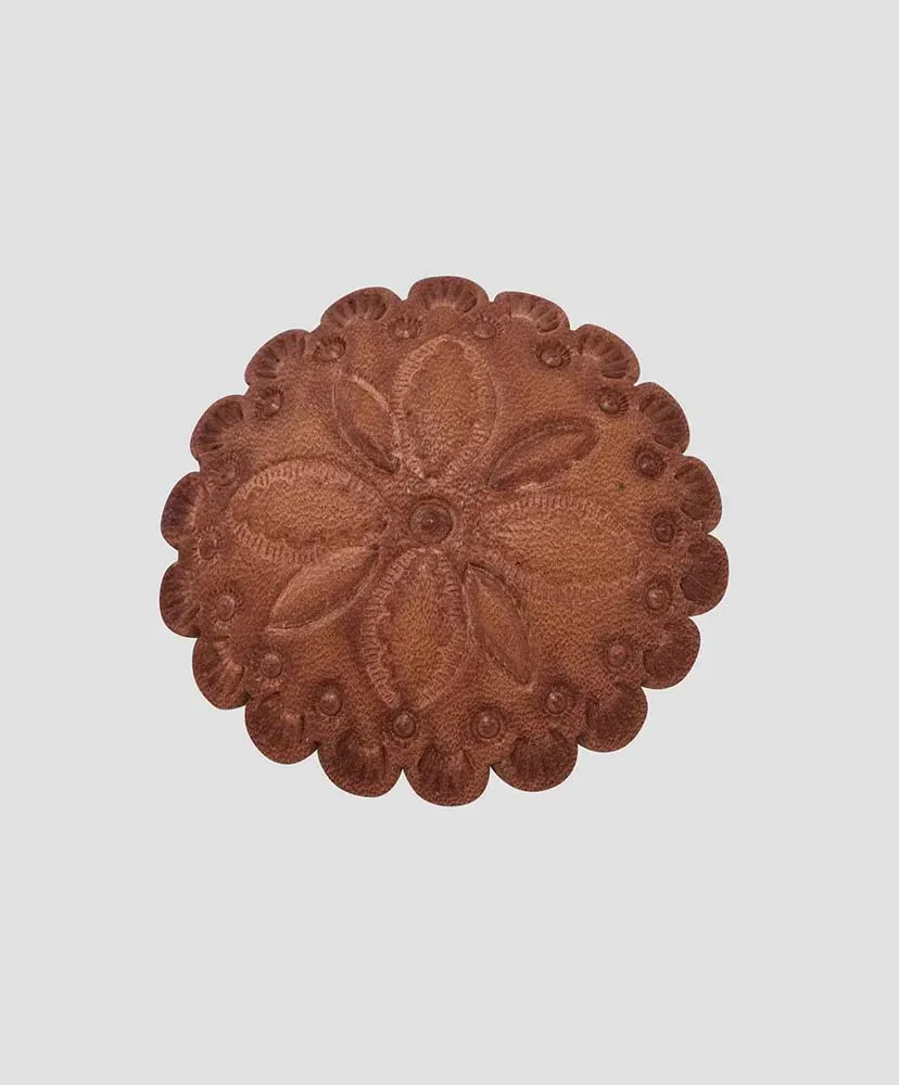 × Rooster King&Co., Leather Carving Pins - Large Concho Style B
