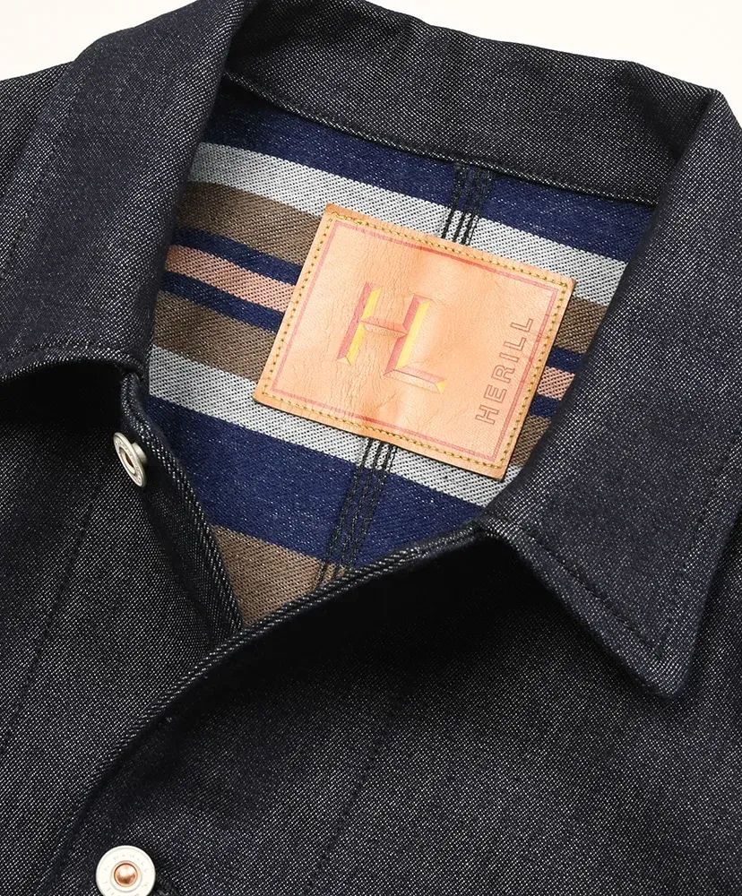 Cashmere Denim Railroad Chore Jacket