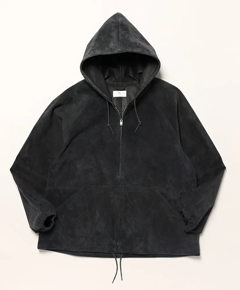Goat Suede Hooded Jacket