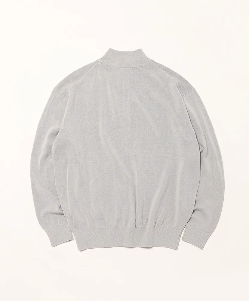 Silk Zipup Sweater