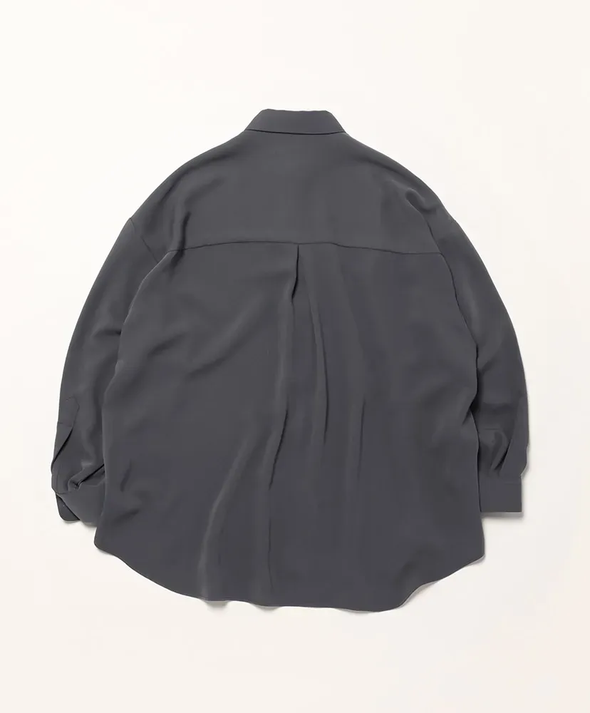 Satin Oversized Regular Collar Shirt