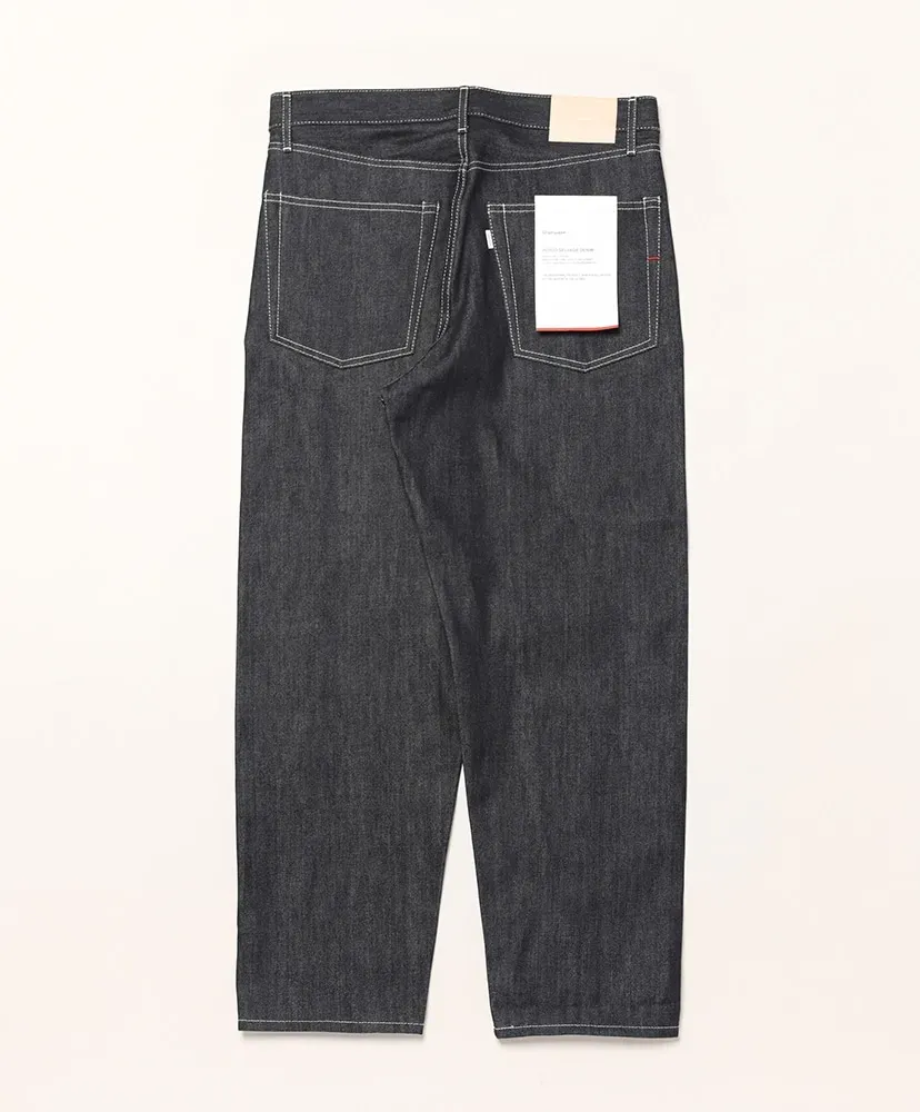 Selvage Denim Five Pocket Tapered Pants
