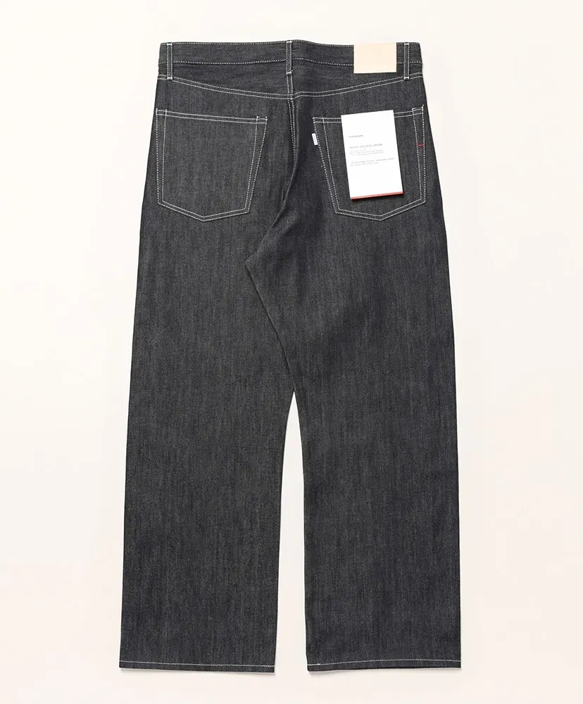 Selvage Denim Five Pocket Wide Straight Pants