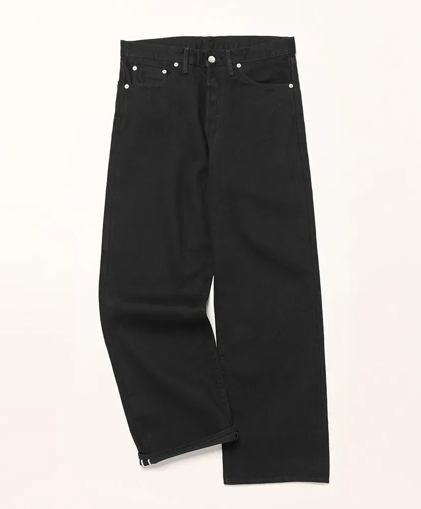 Selvage Denim Five Pocket Wide Straight Pants