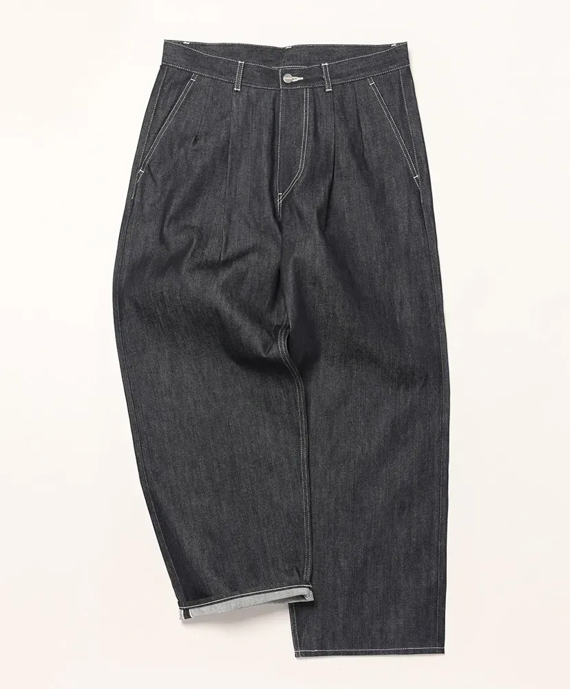 Selvage Denim Two Tuck Pants