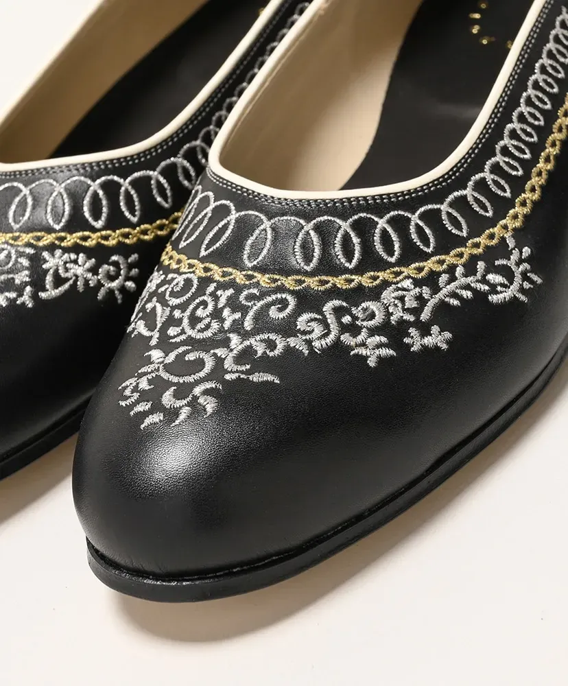 Dress Pumps - Embroidery Over Calf