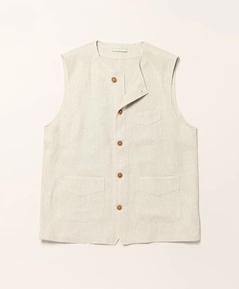 Tweed Linen Work Waist Coat